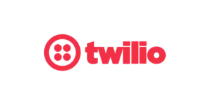 Logo Twilo sur fond vert.