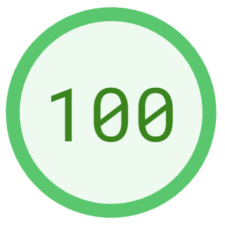 Un cercle vert avec le chiffre 100 dessus, créé par dev-ittoz.